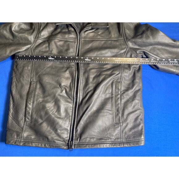 VTG Wilson Leather Mens Coat Jacket XL Thinsulate Quilted Lining Full Zip Heavy - Picture 7 of 13